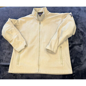 Patagonia Synchilla Full Zip Fleece Tan Men’s Large Long Sleeve Sweater Jacket